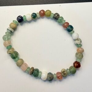 Natural Gemstone Stretch Bracelet